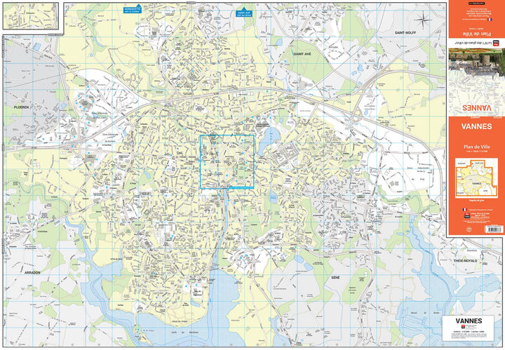Vannes, Morbihan - Plan de ville | Blay Foldex carte pliée Blay Foldex 