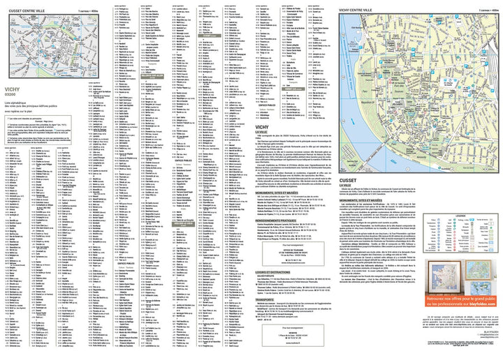 Vichy, Allier - Plan de ville | Blay Foldex carte pliée Blay Foldex 