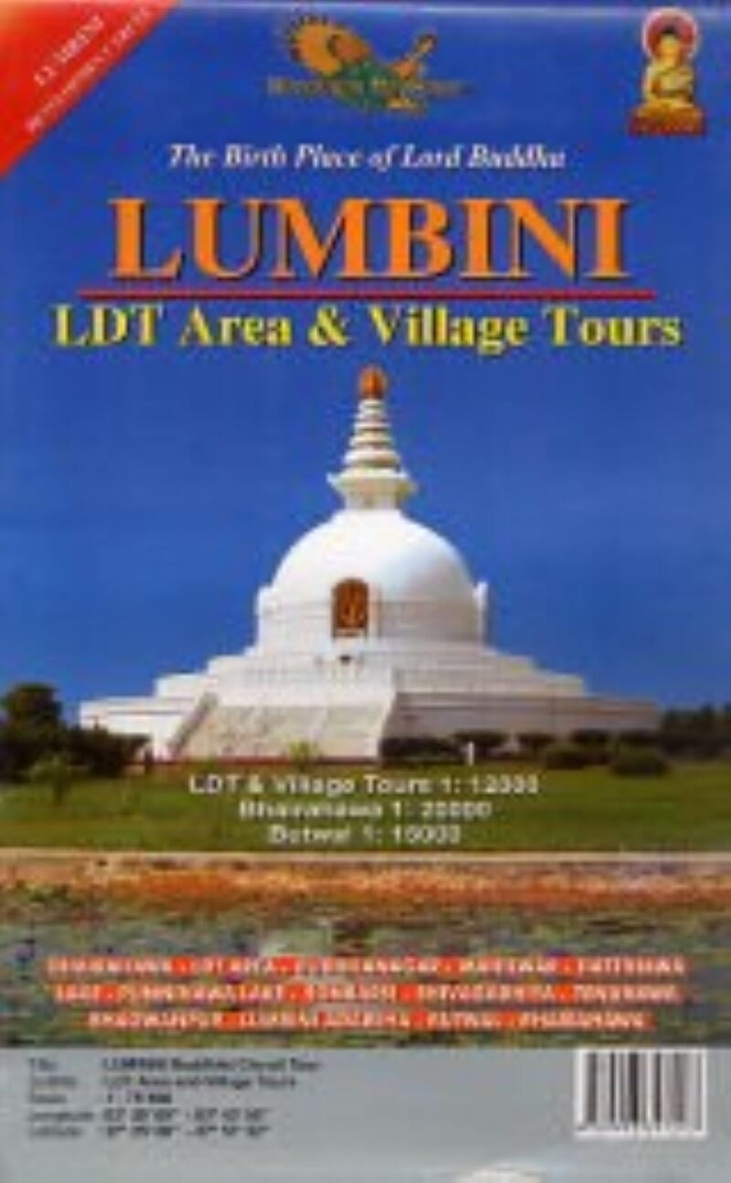 Visite du circuit bouddhiste de Lumbini : le lieu de naissance du Seigneur Bouddha | Himalayan MapHouse carte pliée Himalayan MapHouse 