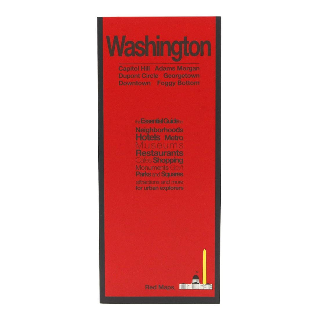 Washington, DC | Cartes rouges carte pliée Red Maps 