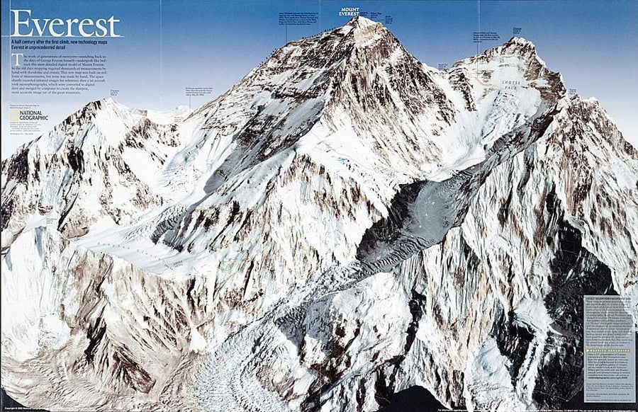 2003 Everest Wall Map 