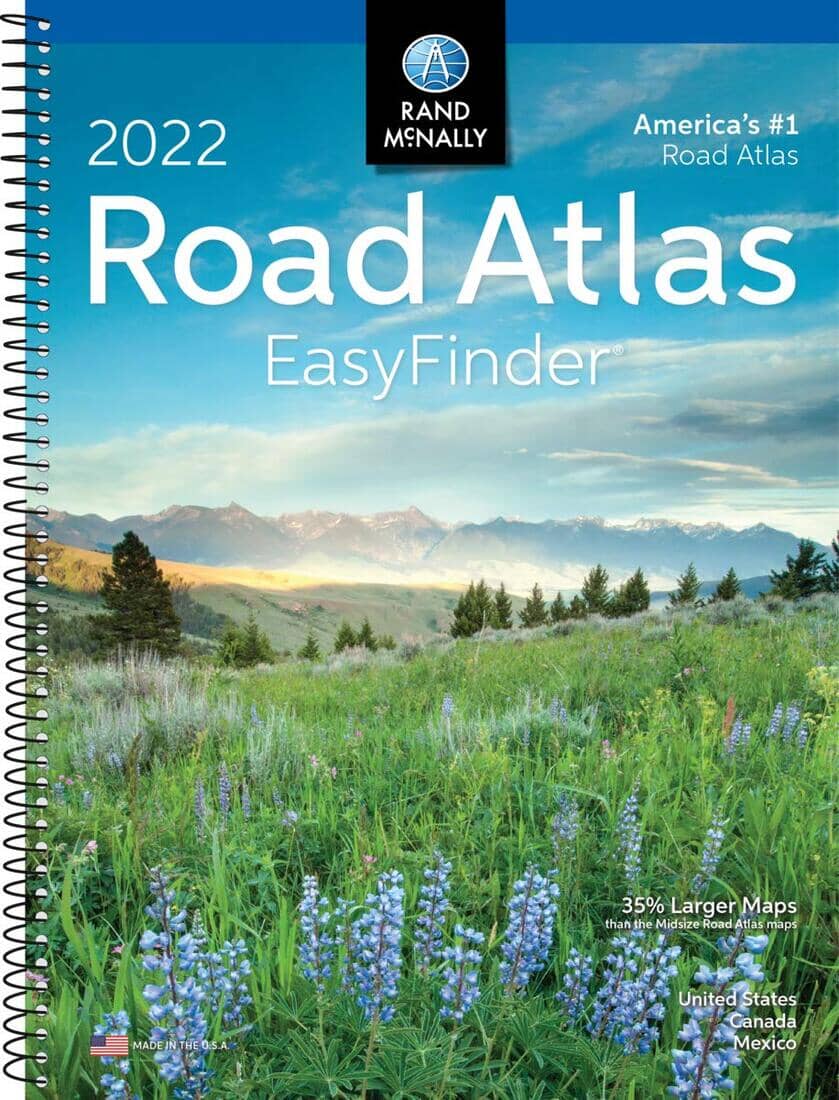 2022 Midsize Easy Finder Road Atlas | Rand McNally atlas 