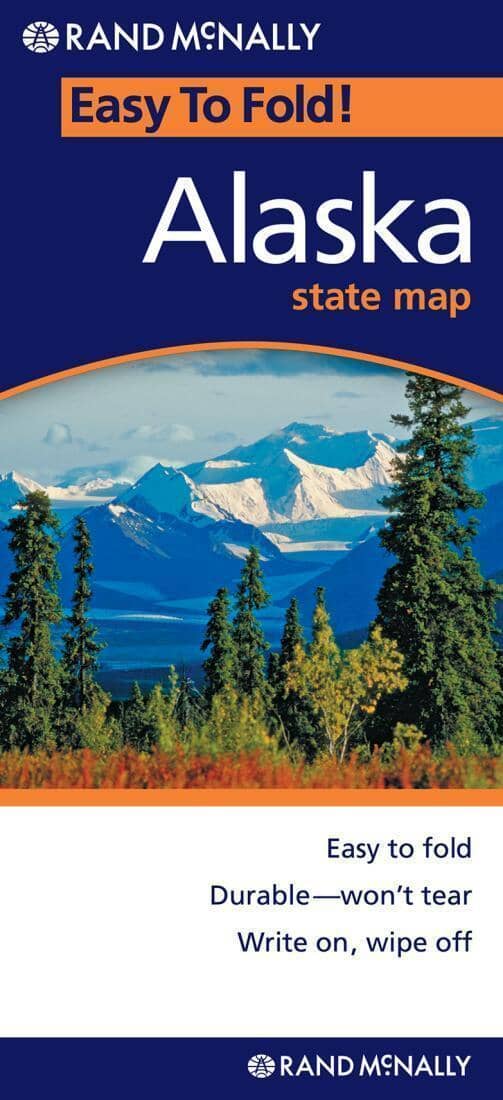 Alaska, Easy to Fold | Rand McNally Road Map 