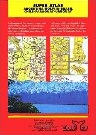 Argentine, Bolivie, Chili, Brésil du Sud, Paraguay, Uruguay Super Atlas | Zagier & Urruty atlas Zagier y Urruty 