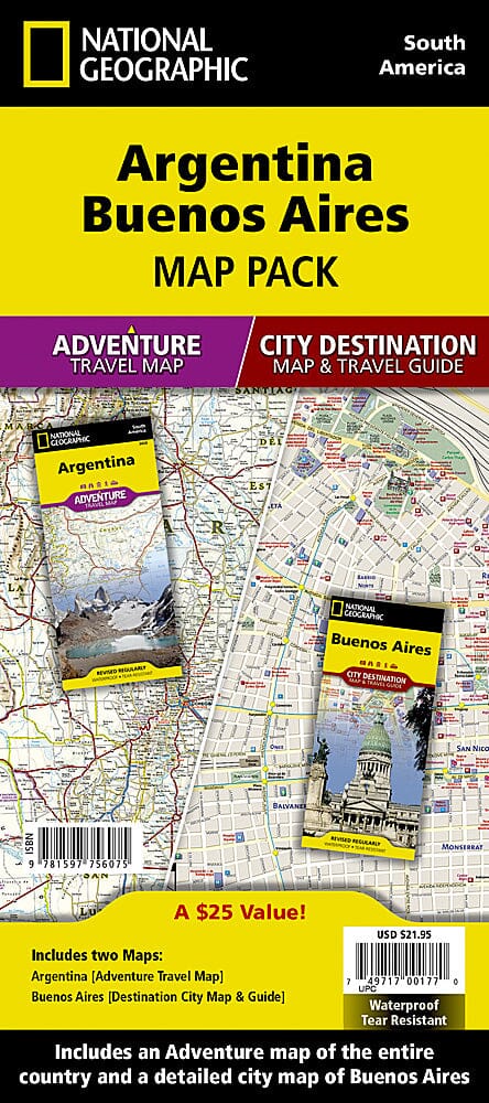 Argentina Map (National Geographic Adventure Map, 3400): National  Geographic Maps: 0749717034006: : Books