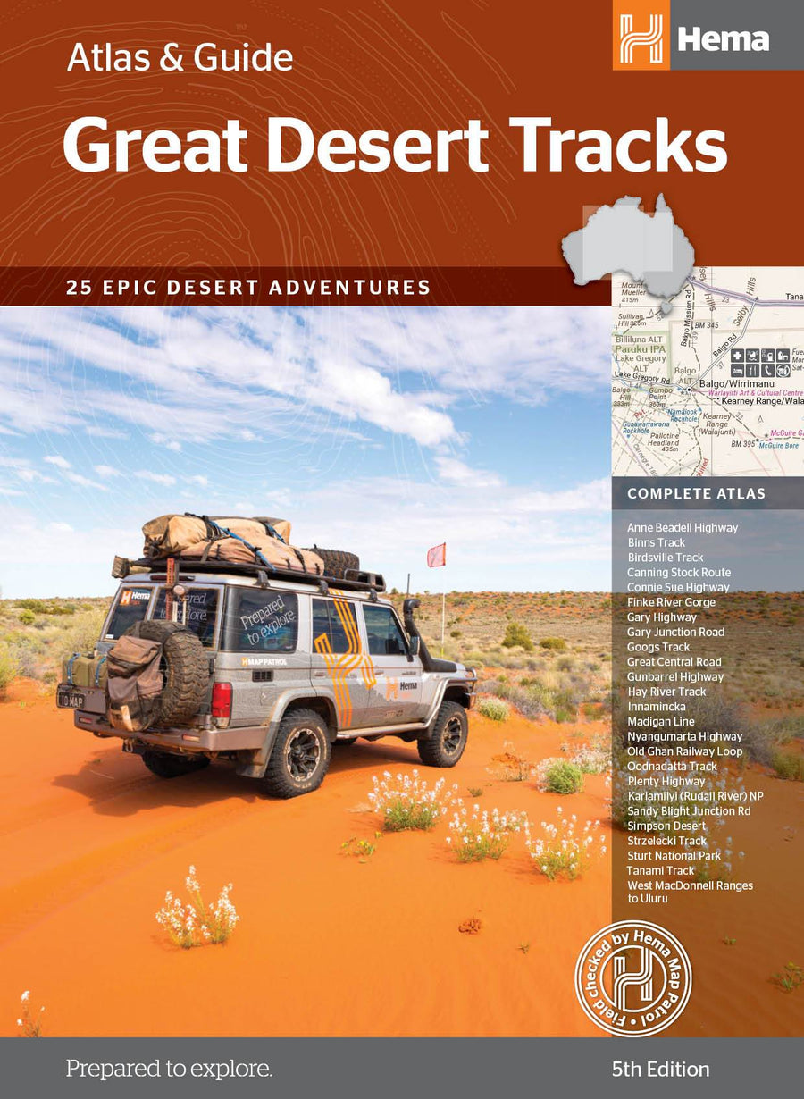 Atlas & guide - Great desert tracks (Australie centrale) | Hema Maps atlas Hema Maps 