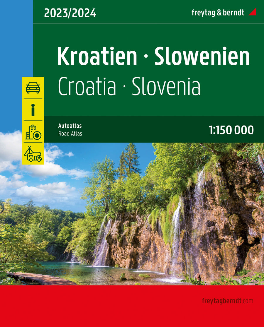Atlas routier (à spirales) - Croatie & Slovénie 2023/24 | Freytag & Berndt atlas Freytag & Berndt 
