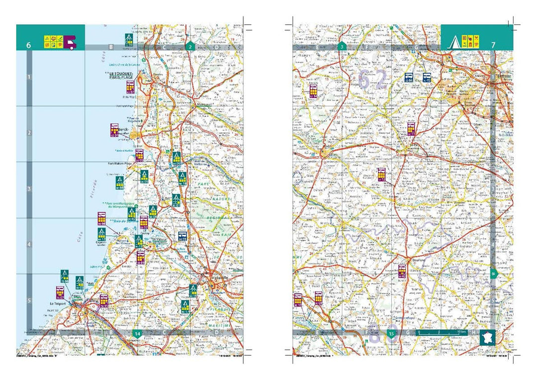 Atlas routier à spirales - France en camping-car & van 2022 | Michelin atlas Michelin 