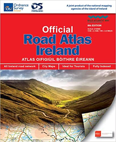 Atlas routier à spirales - Irlande | Ordnance Survey atlas Ordnance Survey Ireland 