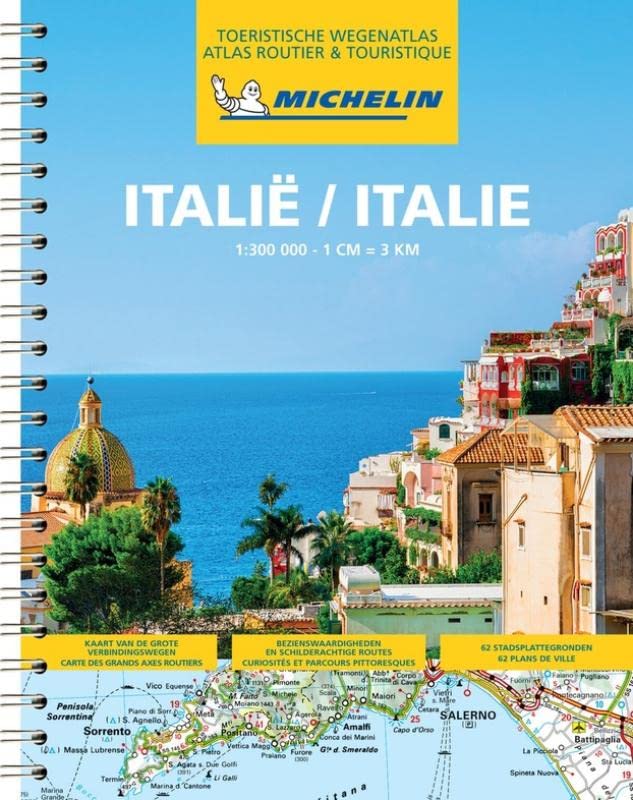Atlas routier à spirales - Italie (multilingue) - Édition 2022 | Michelin atlas Michelin 