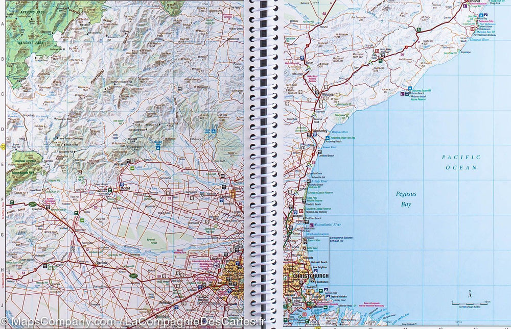 Atlas routier - Nouvelle Zélande (petit format) | Hema Maps - La Compagnie des Cartes