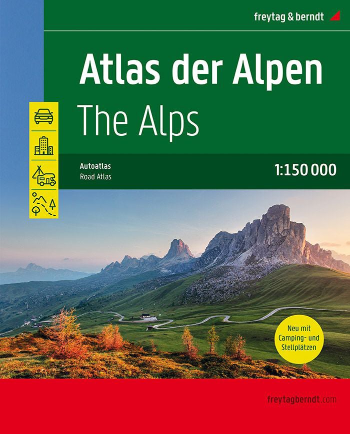 Atlas routier - Alpes | Freytag & Berndt atlas Freytag & Berndt 