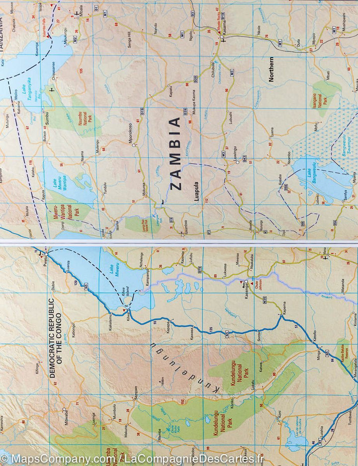 Atlas routier complet de l&rsquo;Afrique | MapStudio - La Compagnie des Cartes