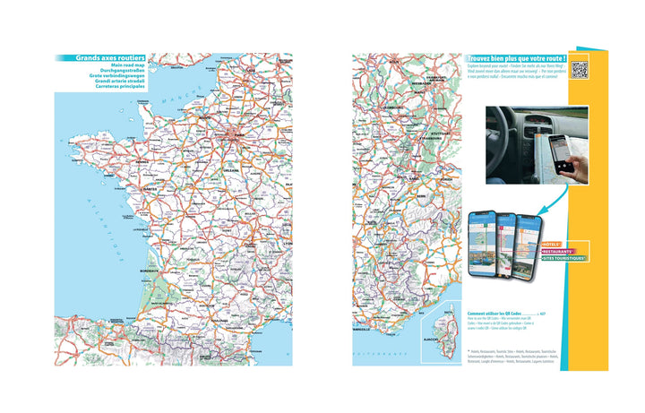 Atlas routier de la France (à spirales) - Édition 2023 - Format A4 | Michelin atlas Michelin 