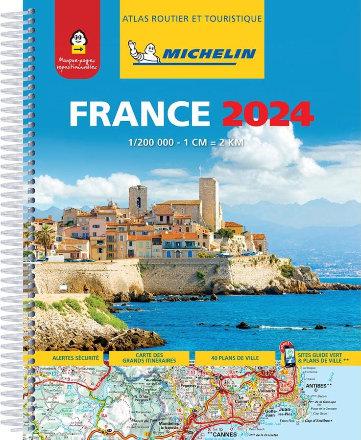 Atlas routier de la France (à spirales) - Édition 2024 - Format A4 | Michelin atlas Michelin 