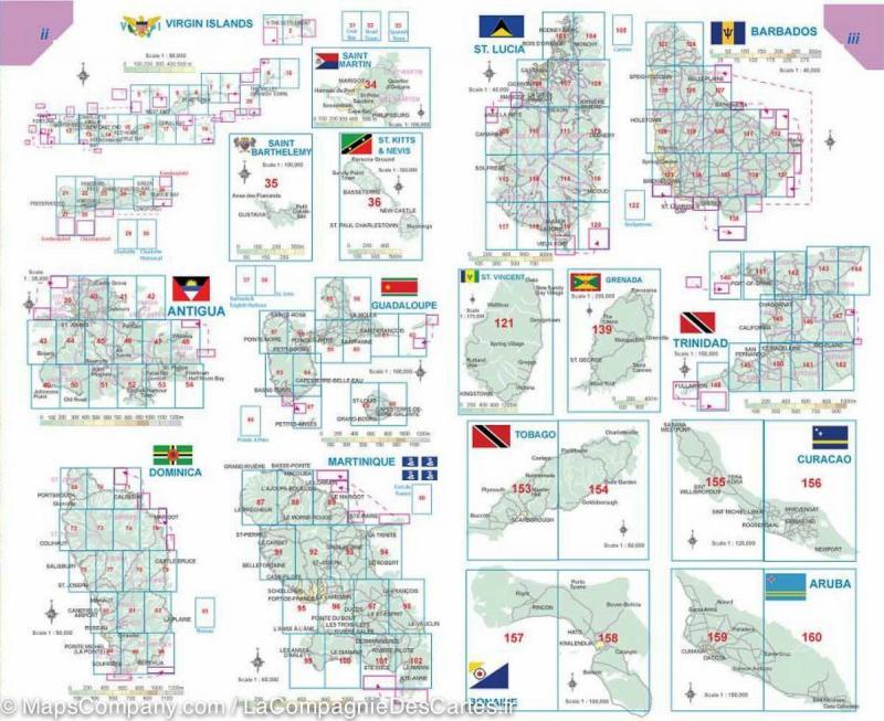 Atlas routier de poche – Sud et Est des Caraibes | ITM - La Compagnie des Cartes