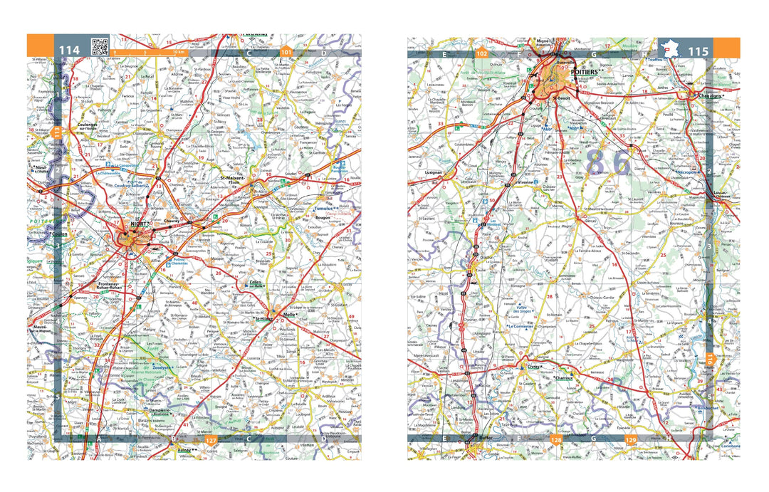 Atlas routier et touristique plastifié - France (à spirales) - Édition 2023 | Michelin atlas Michelin 