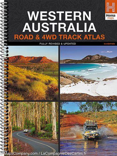 Atlas routier et tout terrain - Ouest de l'Australie (format A4, à spirales) | Hema Maps - La Compagnie des Cartes