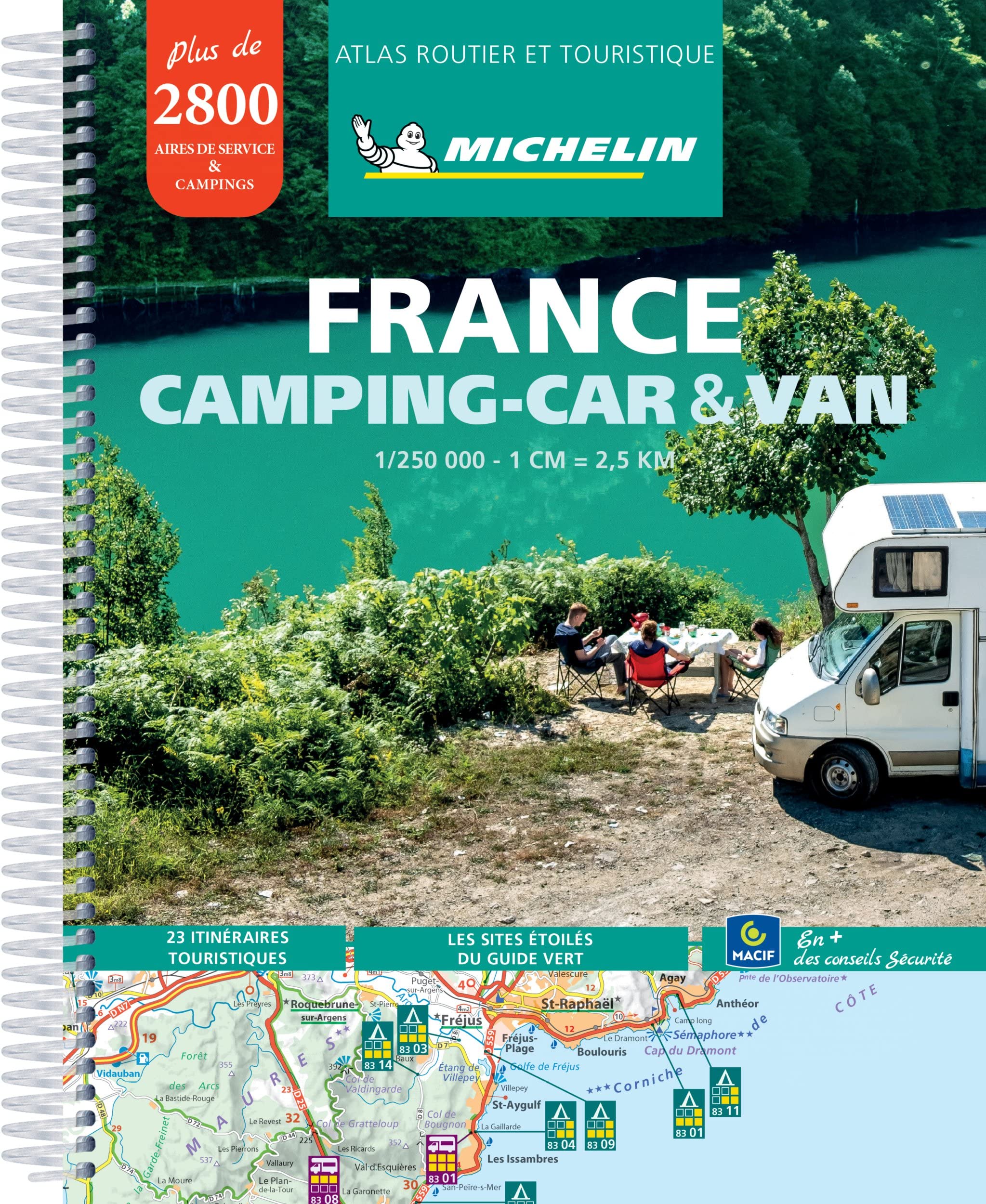 Spiral road atlas - France in motorhome & van | Michelin