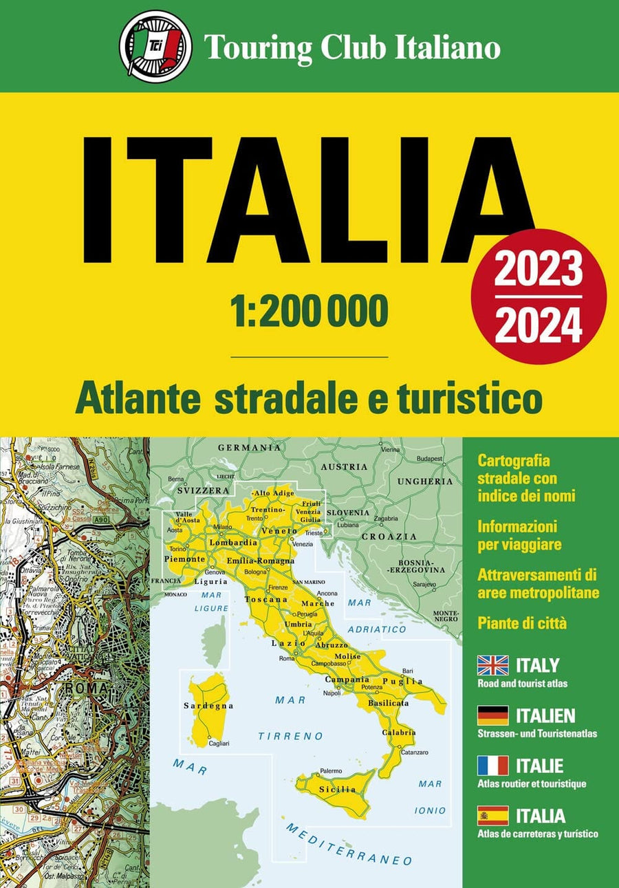 Atlas routier - Italie 2023/24 | Touring Club Italiano atlas Touring Club Italiano 