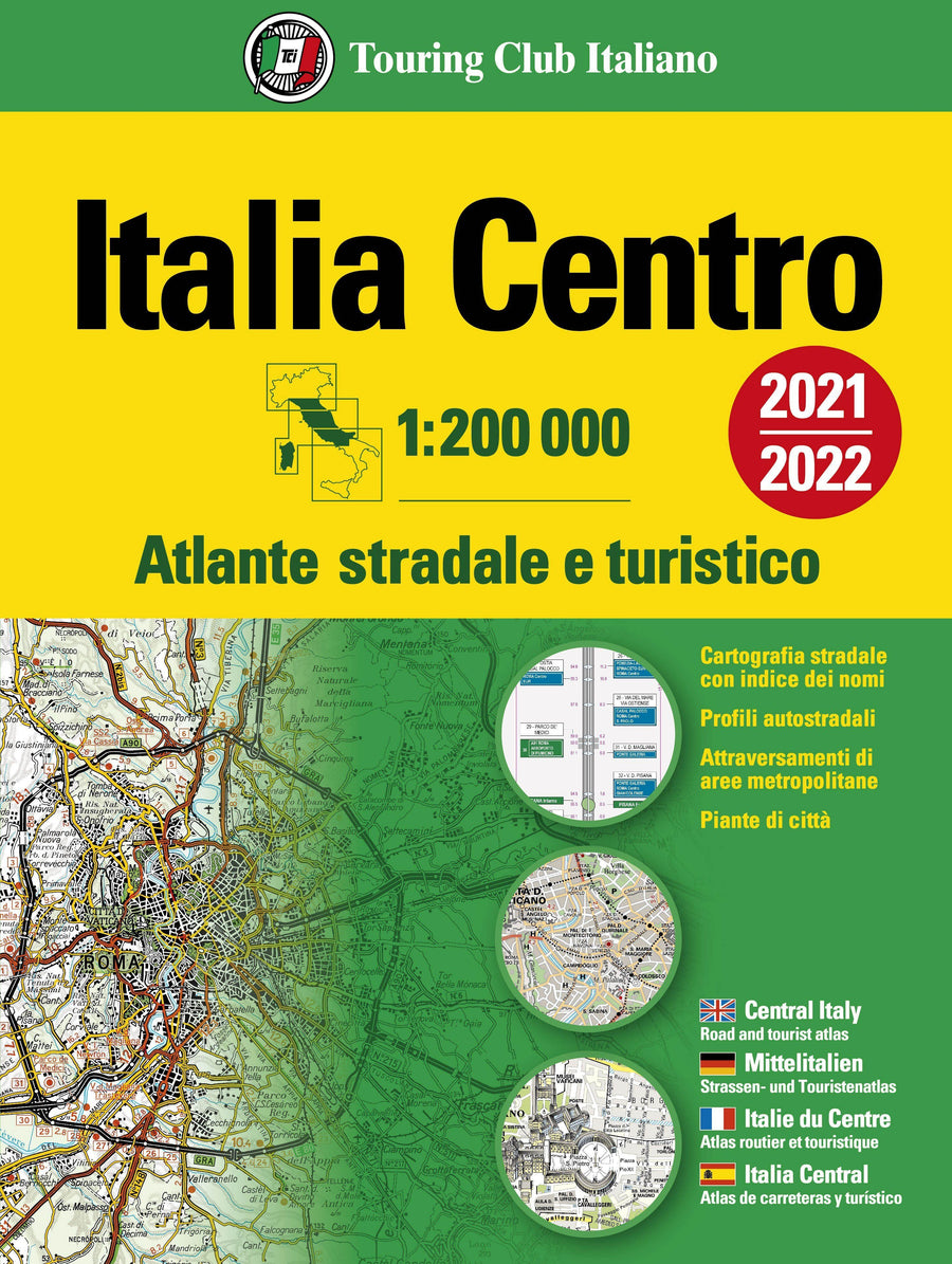 Atlas routier - Italie Centrale | Touring Club Italiano atlas Touring 