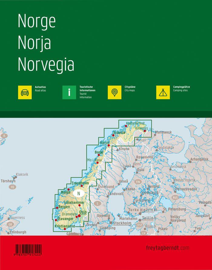 Atlas routier - Norvège | Freytag & Berndt atlas Freytag & Berndt 