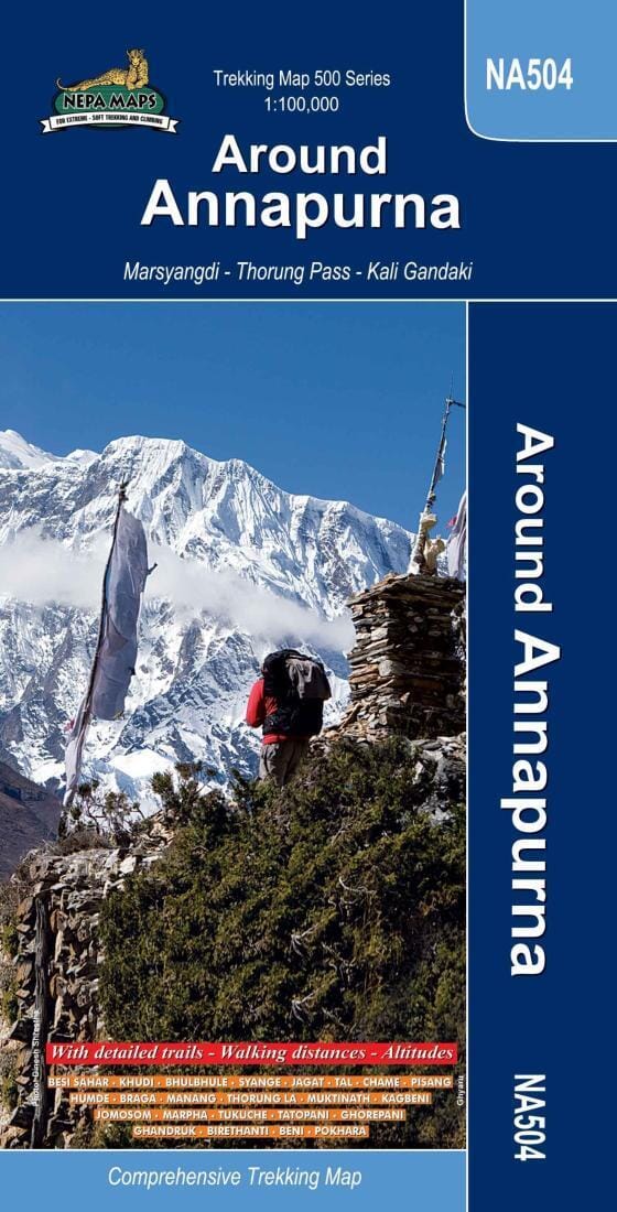 Around Annapurna - Comprehensive Trekking Map | Himalayan MapHouse Pvt. Ltd Hiking Map 