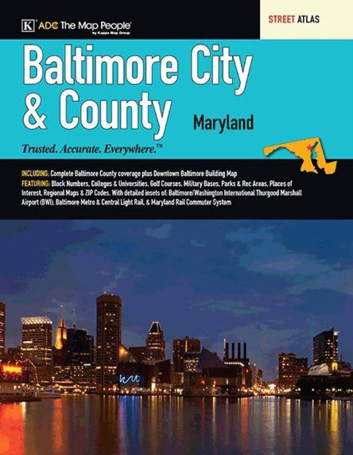 Baltimore - City & County - MD - Street Atlas | Kappa Map Group Atlas 