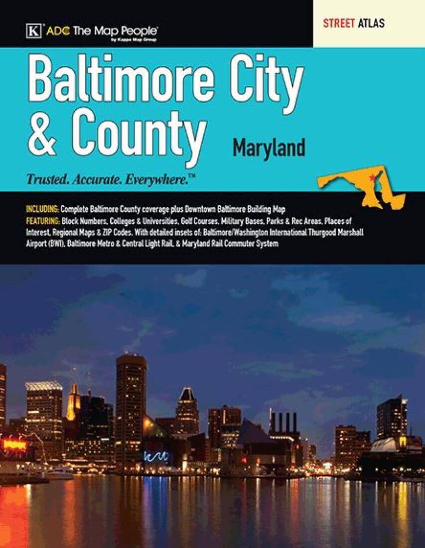 Baltimore, ville et comté, MD, Street Atlas | Kappa Map Group atlas Kappa Map Group 