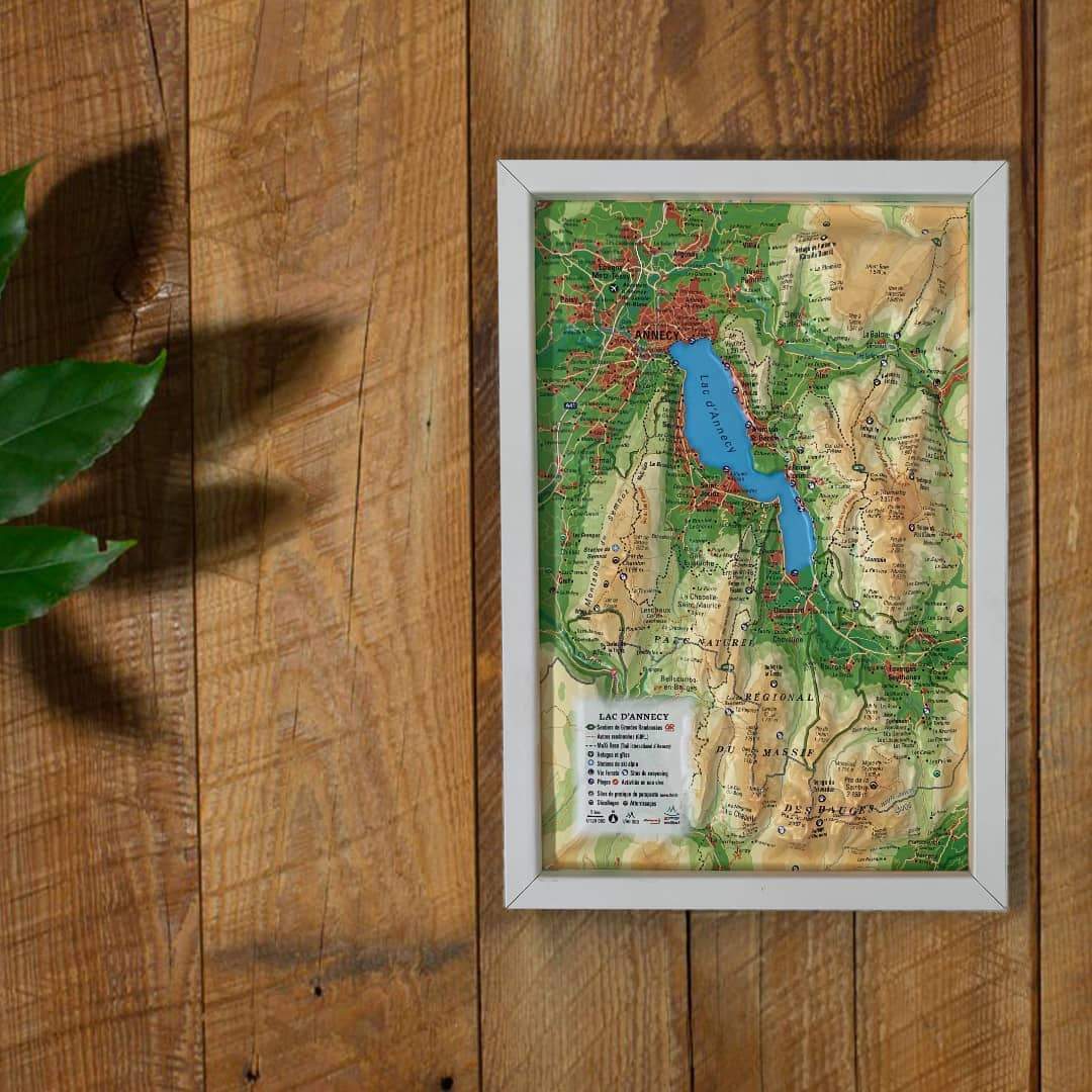 Cadre pour carte en relief (29,5 x 19,5 cm) | 3D Map carte relief petit format 3D Map 