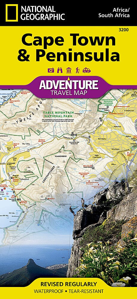 Cape Town & Peninsula (South Africa) Adventure Map | National Geographic carte pliée National Geographic 