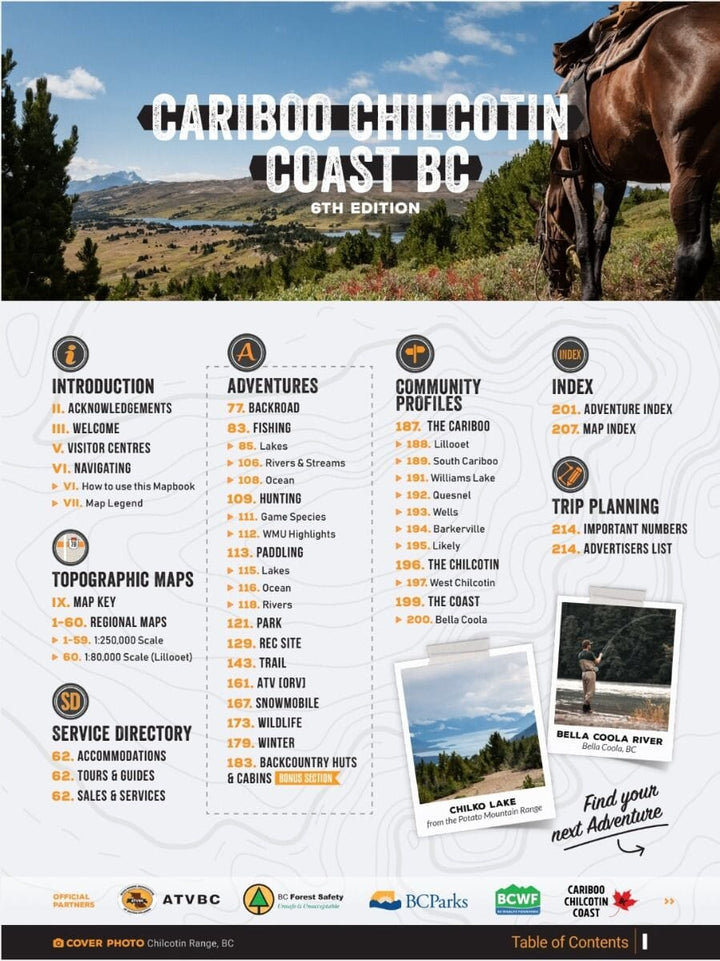 Cariboo Chilcotin Coast BC MapBook | Backroads Mapbooks atlas Backroads Mapbooks 