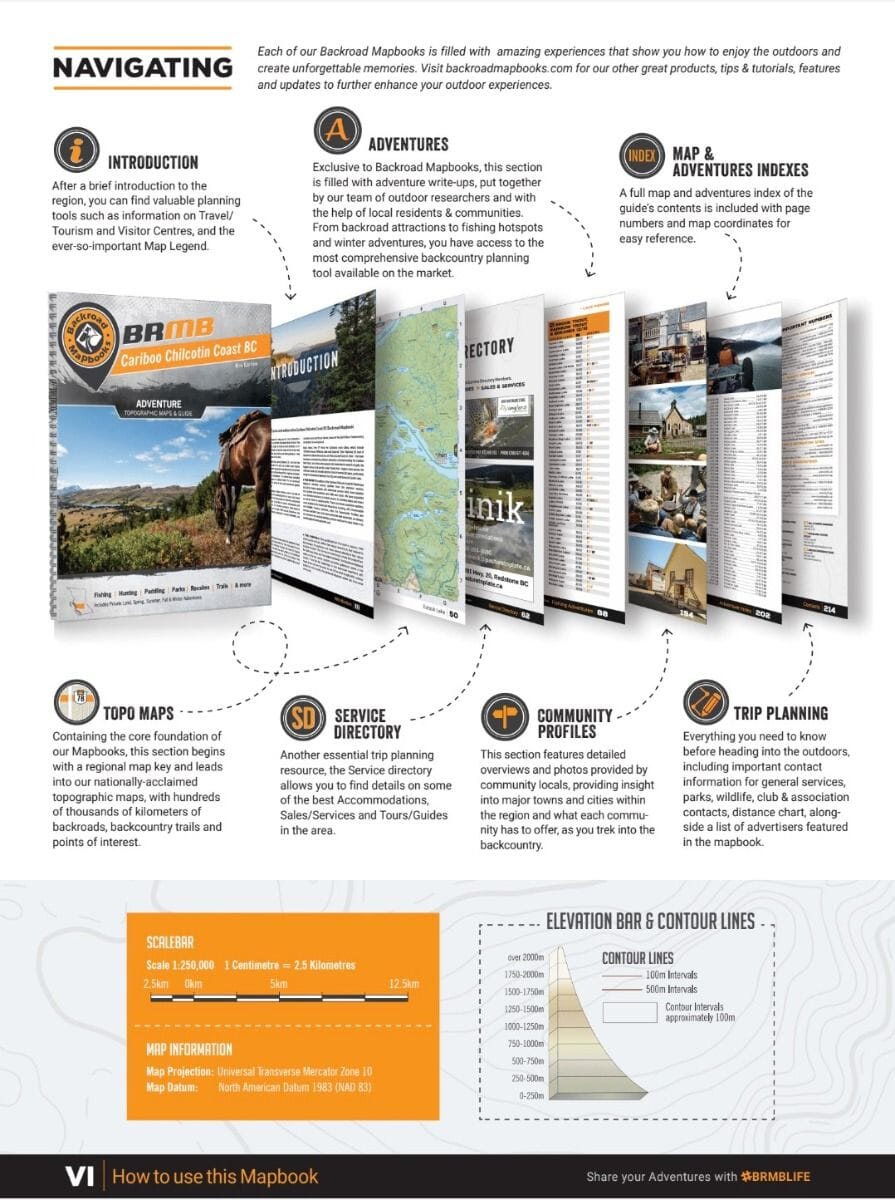 Cariboo Chilcotin Coast BC MapBook | Backroads Mapbooks atlas Backroads Mapbooks 