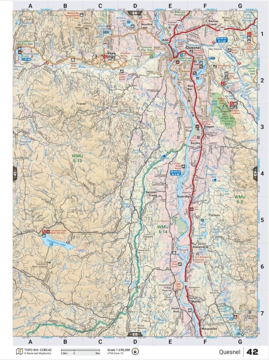 Cariboo Chilcotin Coast BC MapBook | Backroads Mapbooks – MapsCompany ...