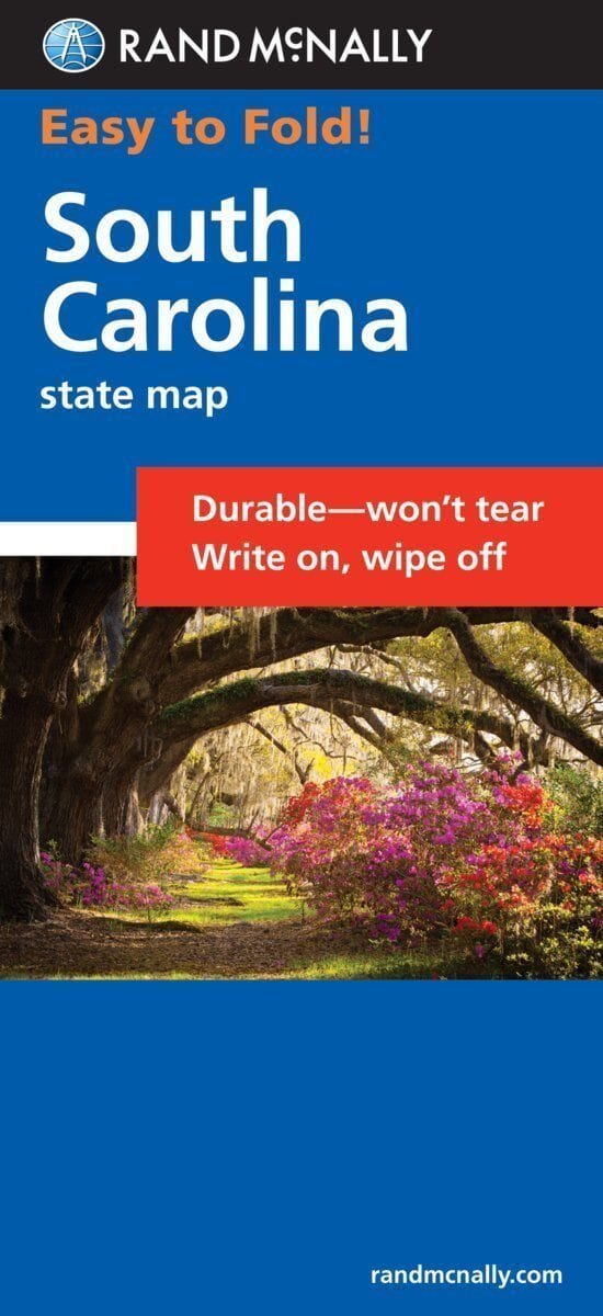 South Carolina, Easy to Fold | Rand McNally Road Map 