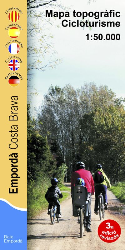 Carte cycliste - Costa Brava | Piolet carte pliée Editorial Piolet 