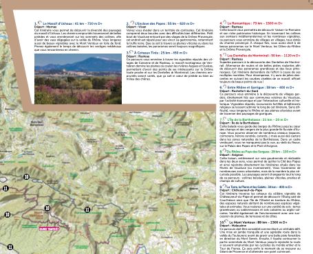 Carte cycliste - Le Gravel en Vaucluse, 30 parcours tous niveaux | VTOPO carte pliée VTOPO 