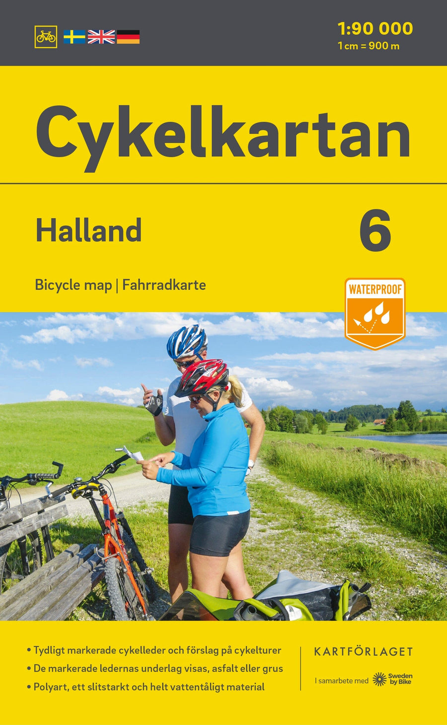 Carte cycliste n° 06 - Halland (Suède) | Norstedts carte pliée Norstedts 
