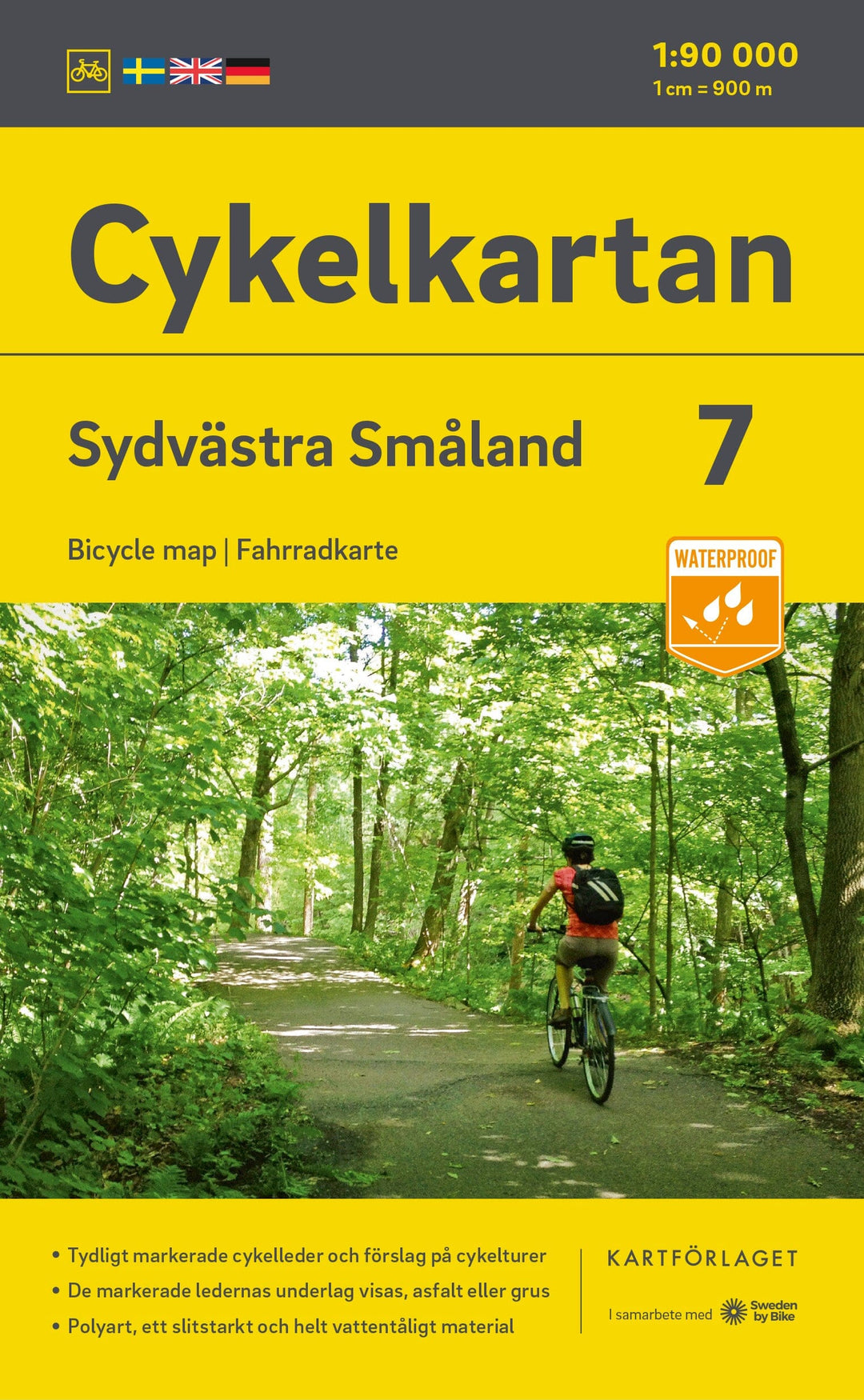 Carte cycliste n° 07 - Smaland Sud-ouest (Suède) | Norstedts carte pliée Norstedts 