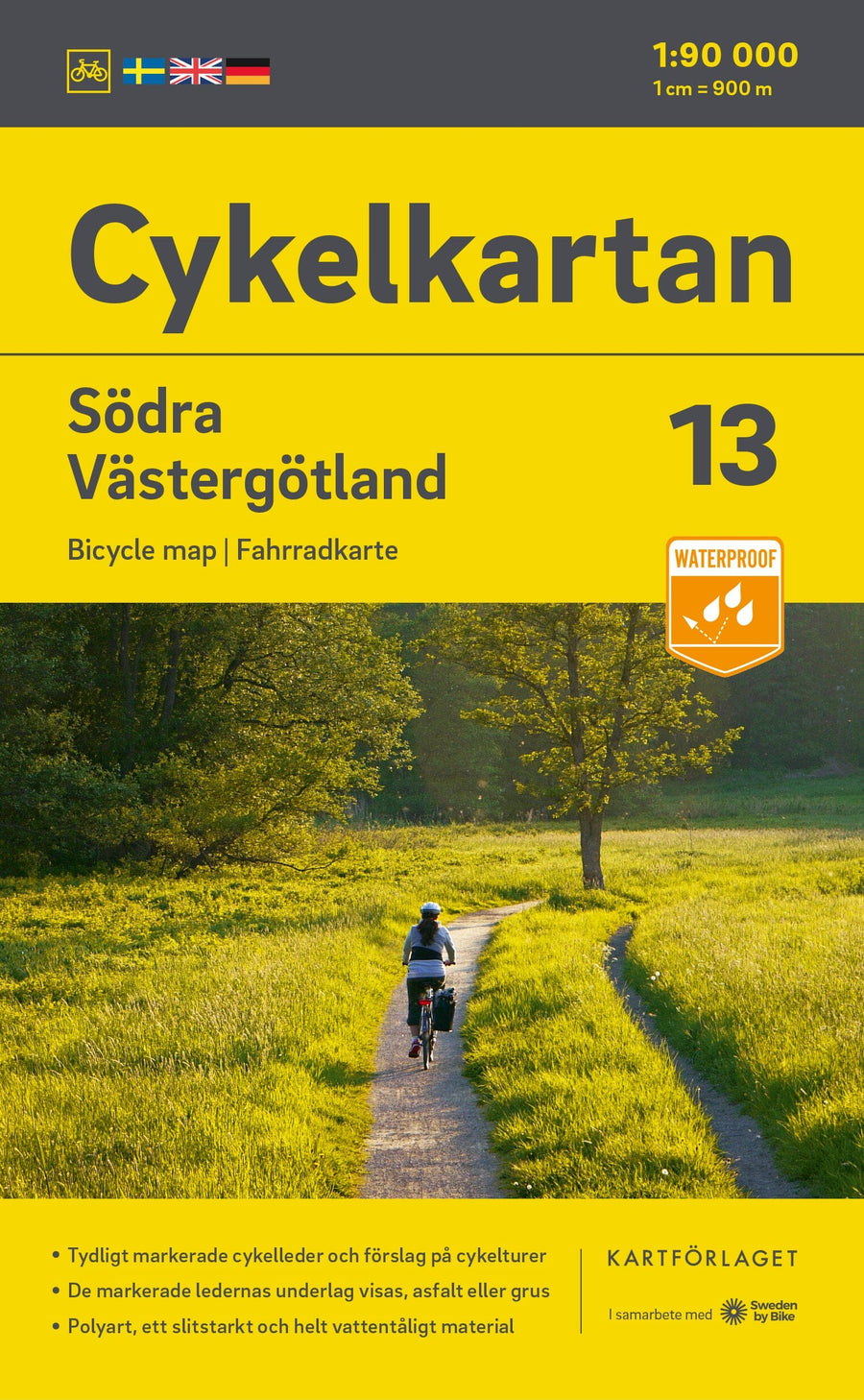 Carte cycliste n° 13 - Västergötland Sud (Suède) | Norstedts carte pliée Norstedts 