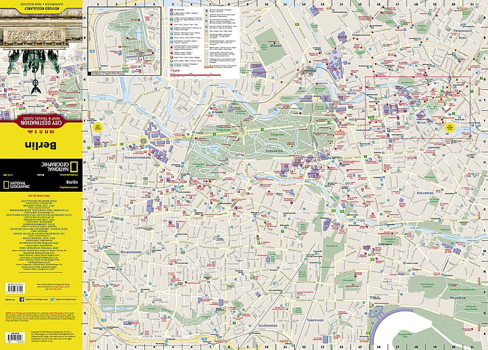 Carte de destination de Berlin (Allemagne) | National Geographic carte pliée National Geographic 