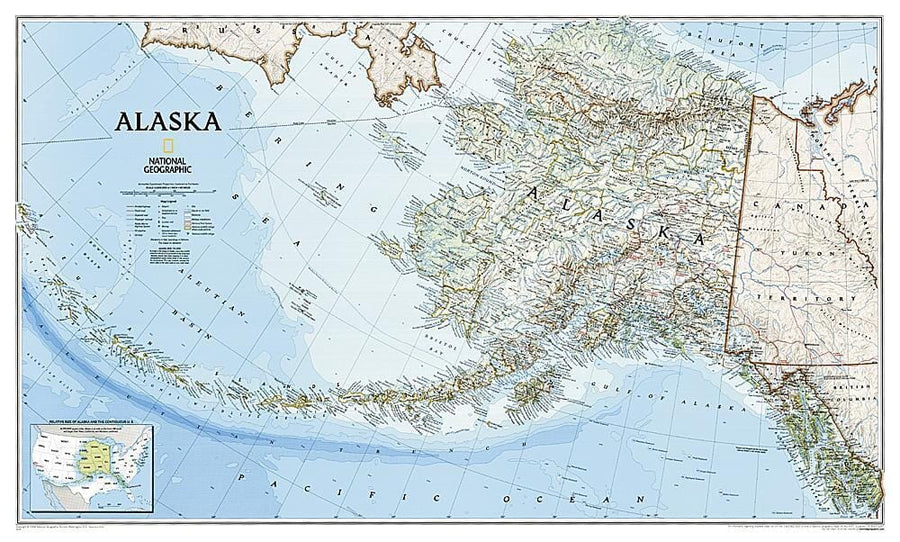 2002 Alaska Map Wall Map 