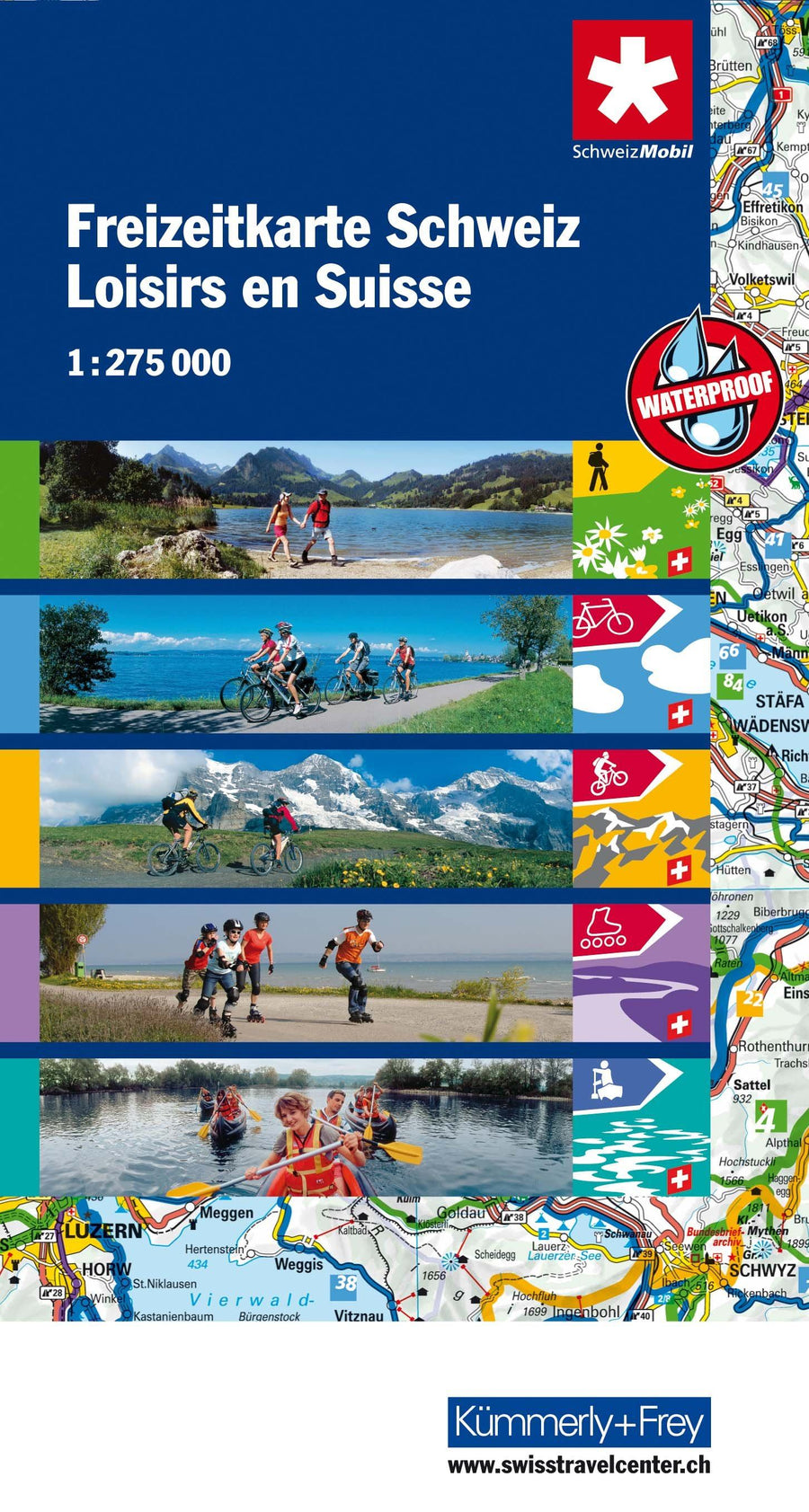 Carte de loisirs - Suisse | Kümmerly & Frey carte pliée Kümmerly & Frey 
