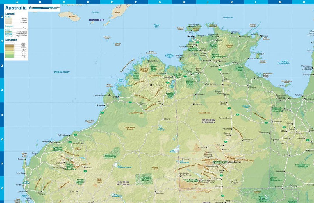 Carte de planification (en anglais) - Australia | Lonely Planet carte pliée Lonely Planet 