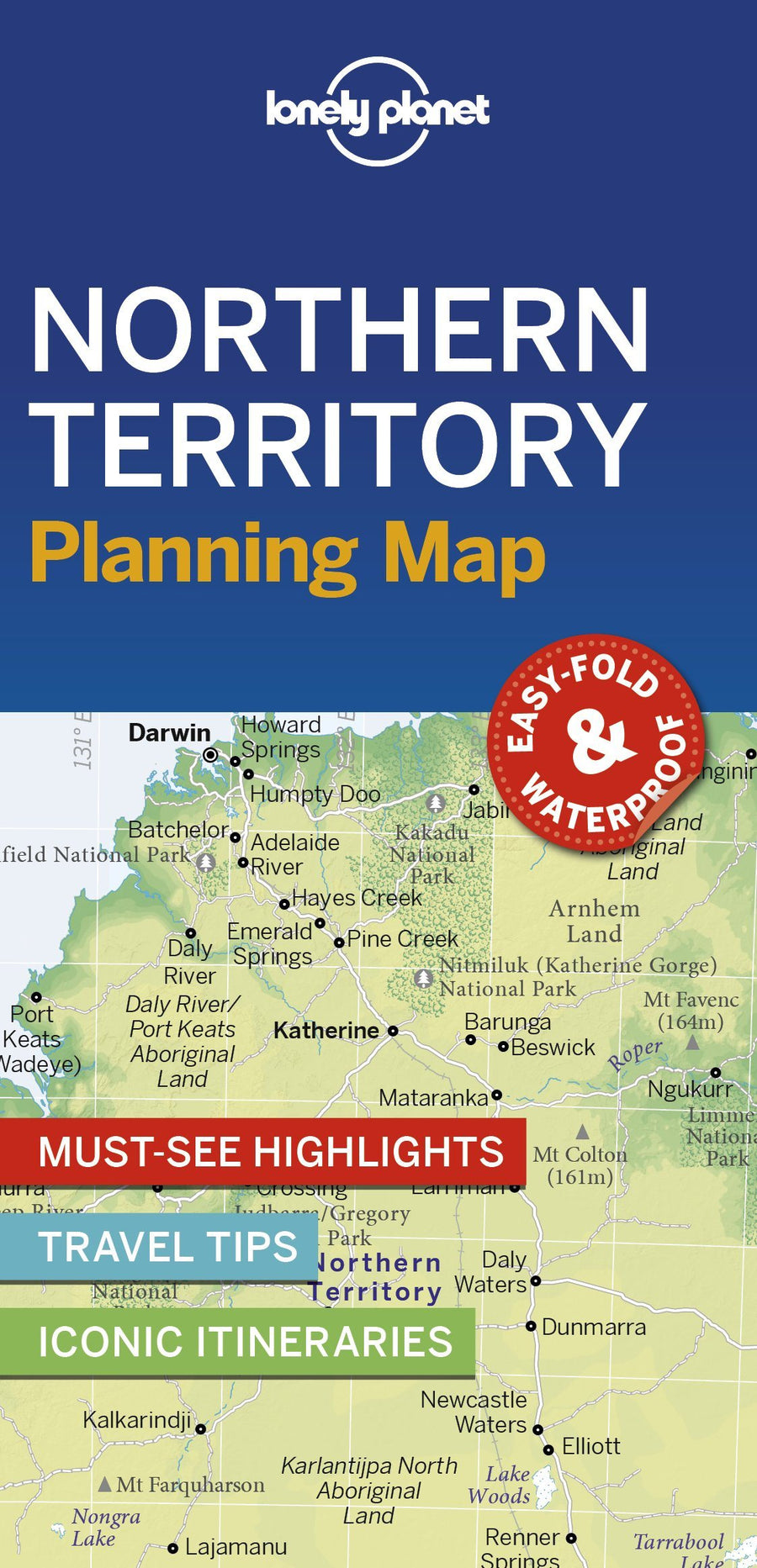 Carte de planification (en anglais) - Northern Territory | Lonely Planet carte pliée Lonely Planet 