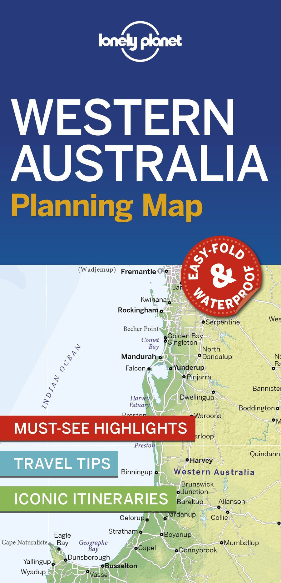 Carte de planification (en anglais) - Western Australia | Lonely Planet carte pliée Lonely Planet 