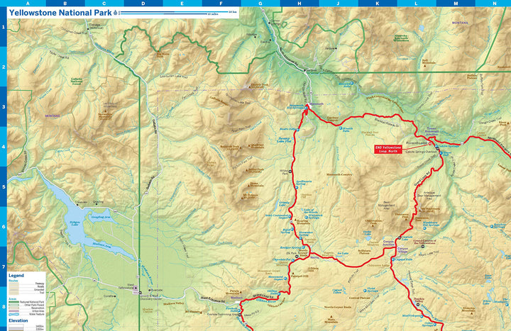 Carte de planification (en anglais) - Yellowstone national park | Lonely Planet carte pliée Lonely Planet 