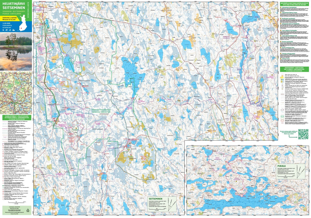 Carte de plein air n° 06 - Helvetinjärvi Seitseminen (Finlande) | Karttakeskus carte pliée Karttakeskus 