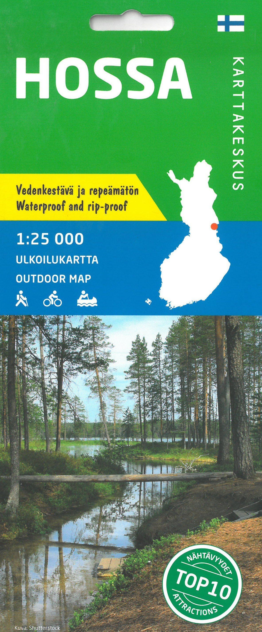 Carte de plein air n° 06 - Hossa (Finlande) | Karttakeskus carte pliée Karttakeskus 