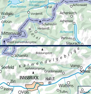 Carte de plein air n° WK.08 - Alpenpark Karwendel FMS (Autriche) | Kümmerly & Frey carte pliée Kümmerly & Frey 